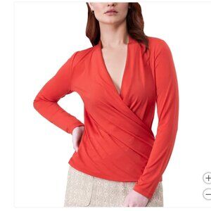 NWT  Rachel Roy Ladies' Long Sleeve Wrap Top